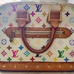 Louis Vuitton X Takashi Murakami Alma MM Handbag